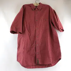 Timberland Red Plaid Short-Sleeved Button-Down Men's Large