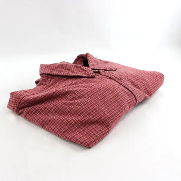 Timberland Red Plaid Short-Sleeved Button-Down Men's Large