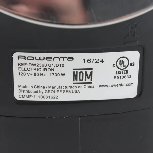 Rowenta AccessSteam 1700W Steam Iron DW2360 U1/D10 Tested Working