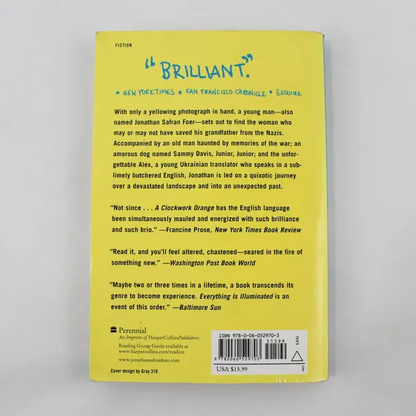 Everything Is Illuminated by Jonathan Safran Foer 2003 Novel Paperback