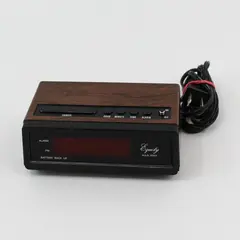 Vintage Equity Solid State Alarm Clock Model 1016 W/Battery Backup Works