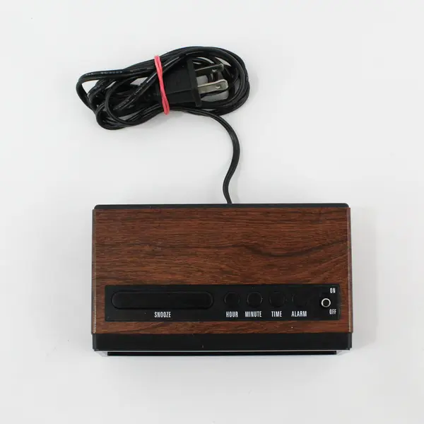 Vintage Equity Solid State Alarm Clock Model 1016 W/Battery Backup Works
