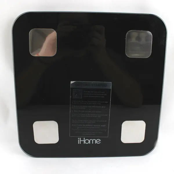 iHome 4211SSWM1BL Smart Wi-Fi Bluetooth Bathroom Scale Black Silver
