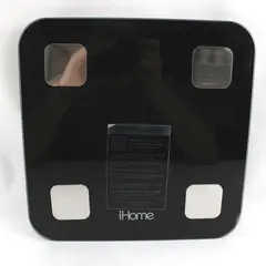 iHome 4211SSWM1BL Smart Wi-Fi Bluetooth Bathroom Scale Black Silver