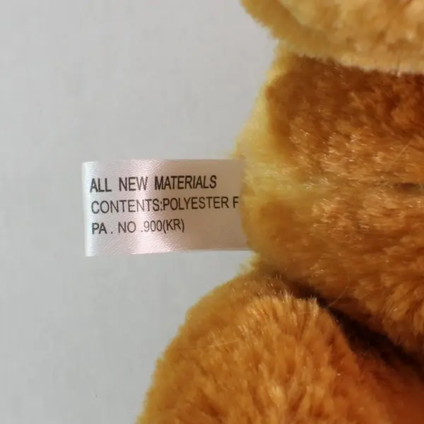 Steven Smith Brown Plush Teddy Bear with Bow Stuffed Animal