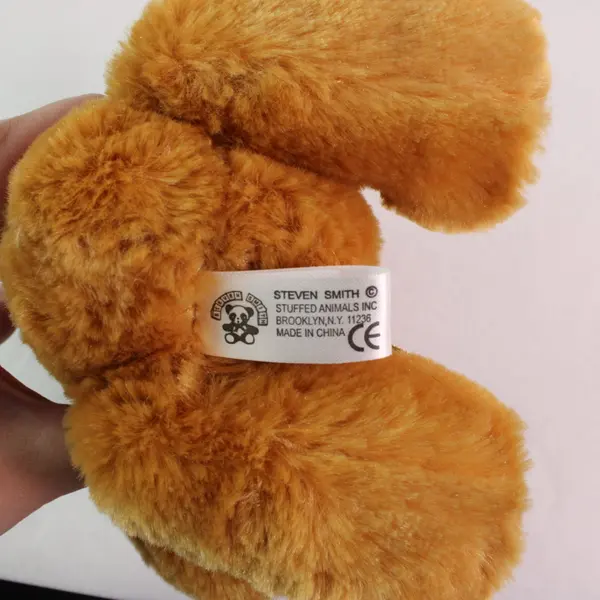Steven Smith Brown Plush Teddy Bear with Bow Stuffed Animal