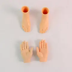 MCPHEE Silicone Mannequin Hands & Feet Set Doll Craft Display