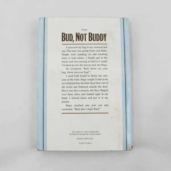 VTG Bud, Not Buddy a Novel by Christopher Paul Curtis 2002 Scholastic Paperback 