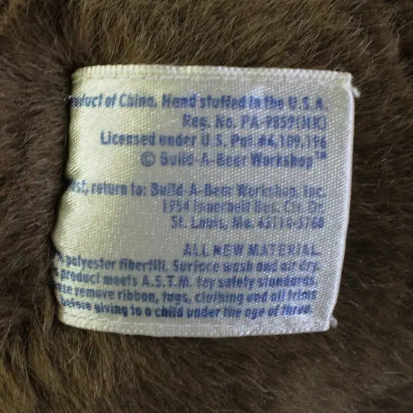 Build-A-Bear Brown Teddy Bear Plush Stuffed Animal