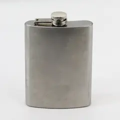 8 Ounce Stainless Steel Hip Flask 8 oz Unmarked