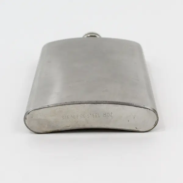 8 Ounce Stainless Steel Hip Flask 8 oz Unmarked