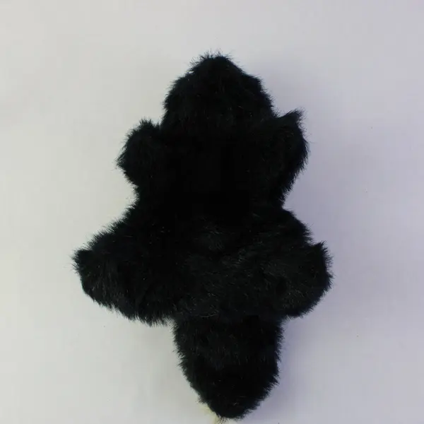 Vintage Folkmanis Skunk Plush Hand Puppet Black White Made in USA