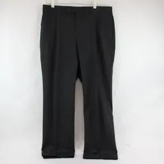 Slates Black Tapered-Leg Wool Blend Dress Pants Men's Size 38x32