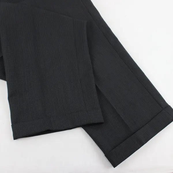 Slates Black Tapered-Leg Wool Blend Dress Pants Men's Size 38x32