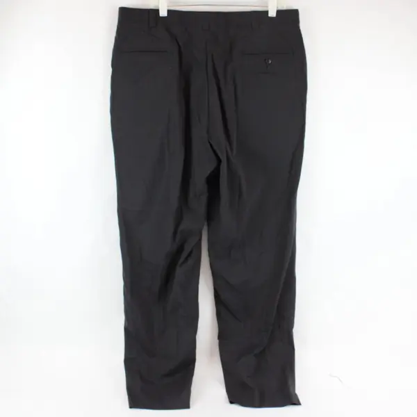 Kenneth Cole Men's Black Tapered-Leg Dress Pants Size 38