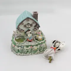 ABC Lighted Animated Musical Easter Cottage Plays Easter Parade 