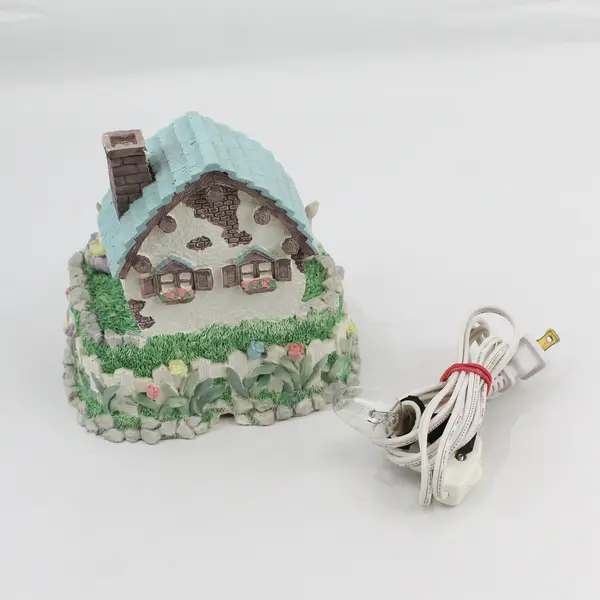 ABC Lighted Animated Musical Easter Cottage Plays Easter Parade 