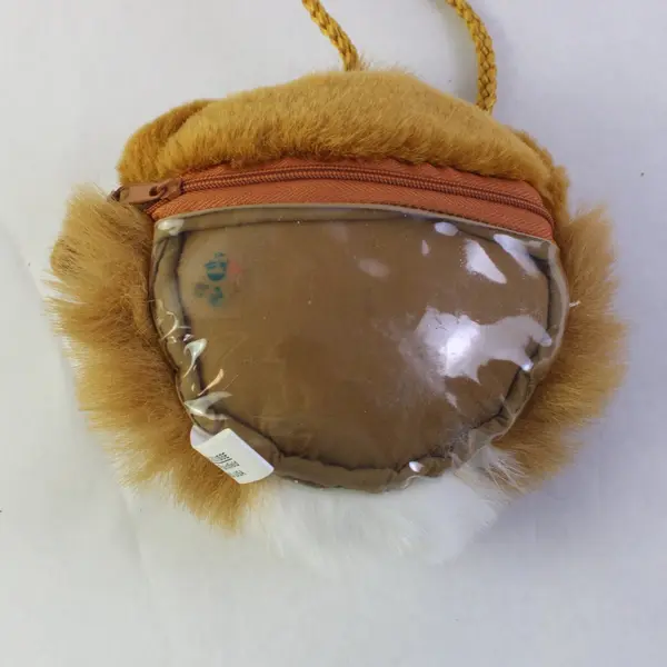 Ameri-Suisse Girls Plush Lion Head Coin Purse