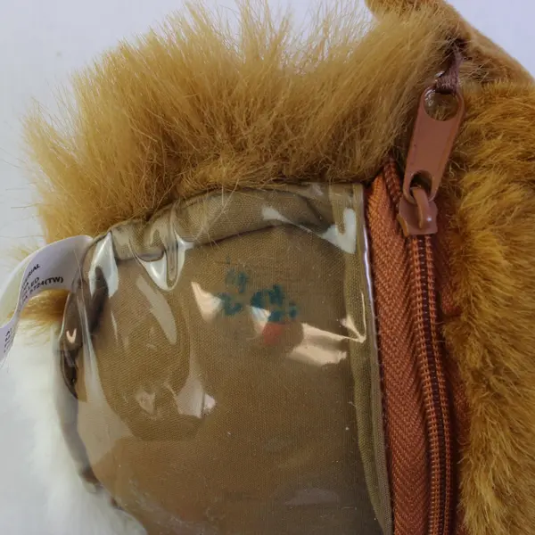 Ameri-Suisse Girls Plush Lion Head Coin Purse