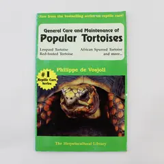 General Care and Maintenance of Popular Tortoises Philippe de Vosjoli 1996 PB