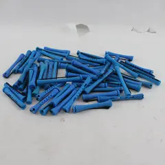 Vintage Blue Hair Perm Rod Rollers Various Sizes Lot Assortment