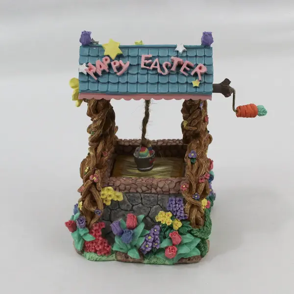 ABC Easter Wishing Well And Bunnies Lighted Set 50680