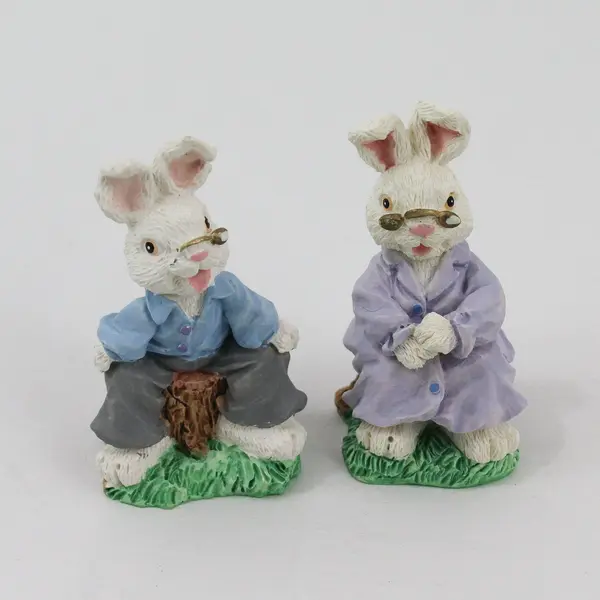 ABC Easter Wishing Well And Bunnies Lighted Set 50680