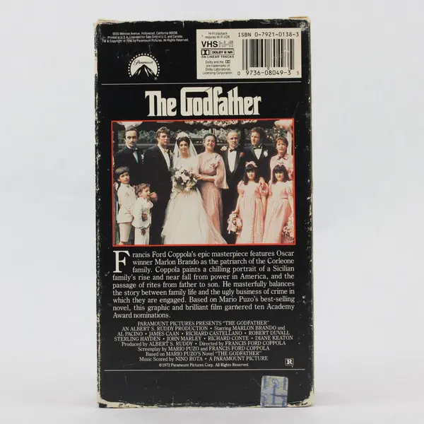 The Godfather VHS 1972 2-Tape Set Paramount Pictures 1990 Reissue