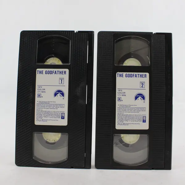 The Godfather VHS 1972 2-Tape Set Paramount Pictures 1990 Reissue