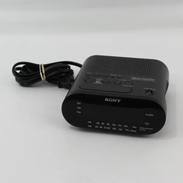Sony Dream Machine Alarm Clock Radio ICF-C218 Tested Works Black 