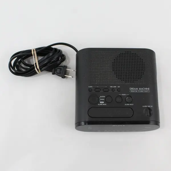 Sony Dream Machine Alarm Clock Radio ICF-C218 Tested Works Black 