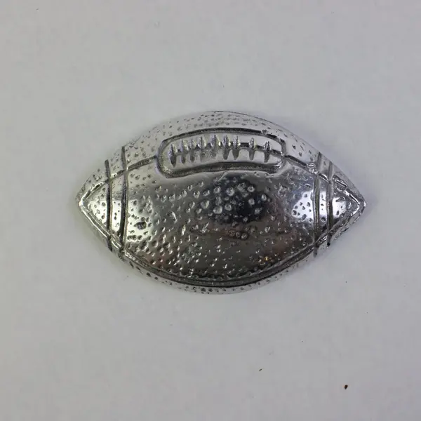 Lot of 2 Vintage Sport-Theme Silver-Tone Paperweights Football Golf