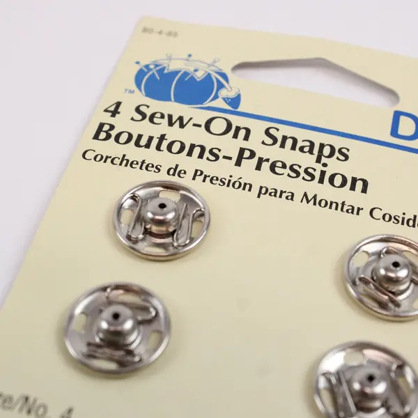 Lot 6 Dritz Prims Sew-On Deco Snaps Brass Nickel-Plated