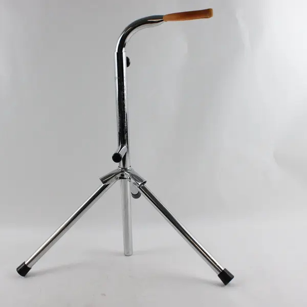 Chrome Metal Adjustable Folding Guitar Stand