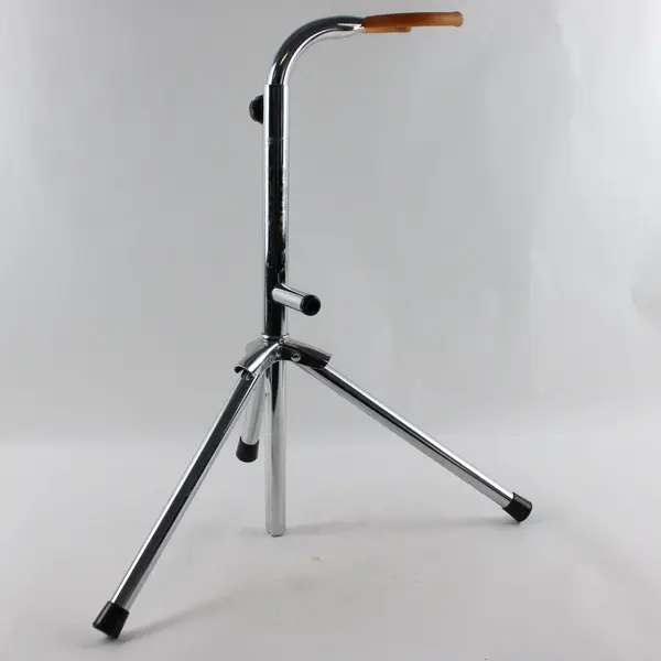Chrome Metal Adjustable Folding Guitar Stand