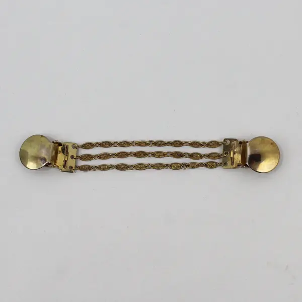 Vintage Hickok Multi-Strand Gold-Tone Sweater Guard