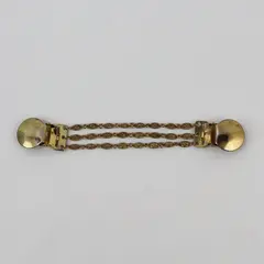 Vintage Hickok Multi-Strand Gold-Tone Sweater Guard