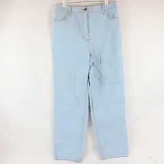 Blair Womens Light Blue Ankle Jeans Elastic Waist Pockets Size 14