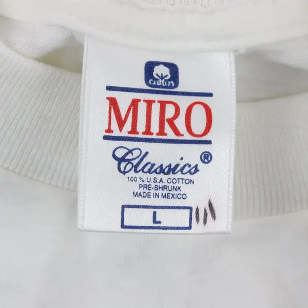 MIRO Newport Beach, CA Design White T-Shirt Adult Large 100% Cotton Vintage 
