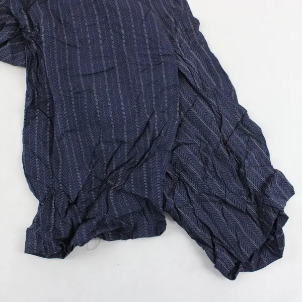 J. Macinally's Women's L Blue Striped Drawstring Pants Summer Coastal Chic