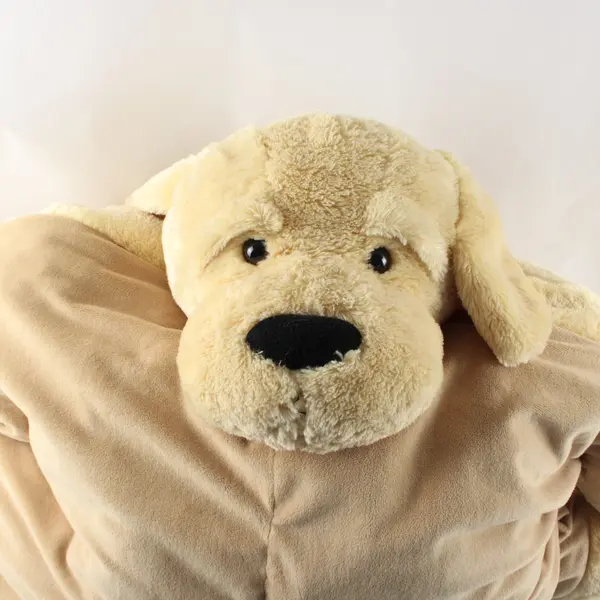 2010 Kellytoy Pillow Chums Goldie Dog Plush 28"x32" FLAW