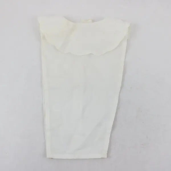 Fashion Front Vintage White Dickey Collar Bib Embroidered Cutwork Flower