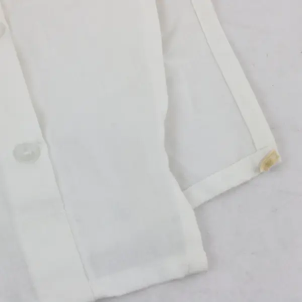 Fashion Front Vintage White Dickey Collar Bib Embroidered Cutwork Flower