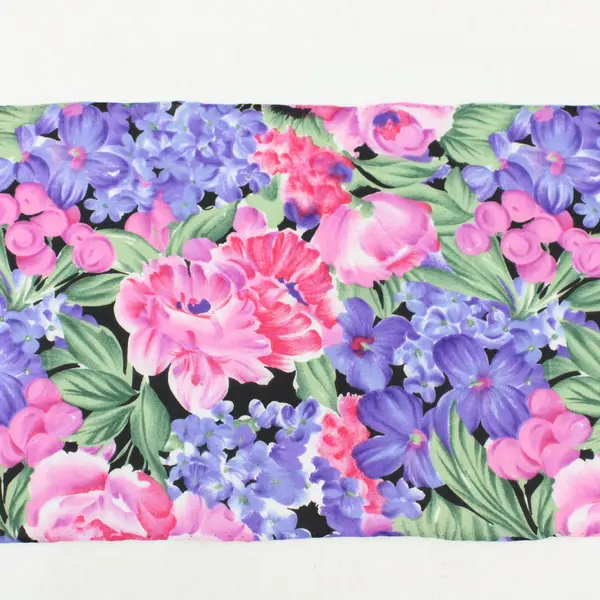 Women's Pink Purple Green Floral Flower Rectangle Summer Light Scarf 44''x 11''