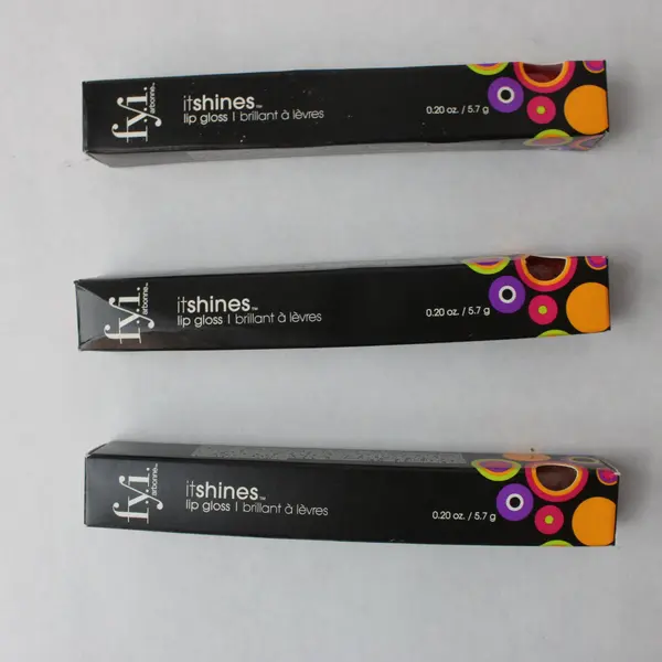 Lot of 3 Arbonne F.Y.I. It Shines Lip Glosses NEW Discontinued