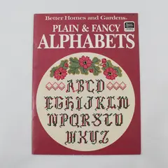 Vintage 1988 Better Homes and Gardens "Plain & Fancy Alphabets" Pattern Book PB