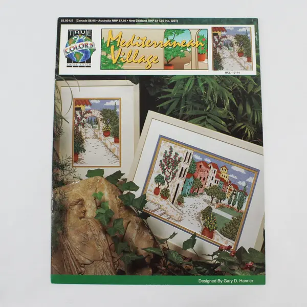 True Colors 1992 Cross Stitch Booklets: Party Time Babes, Mediterranean Village