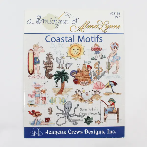 2 Cross-Stitch Booklets Barbara Mock Alma Lynne Coastal Motifs & Little Charmers