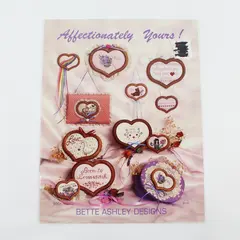 VTG 1986 Bette Ashley Designs Cross Stitch Pattern Booklet Affectionately Yours!
