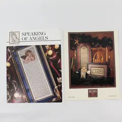 Lot of 2 Cross Stitch Speaking of Angels Praying Hands Angel Song Shepherds Bush